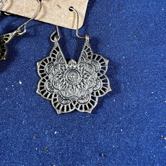 Vintage-Inspired Boho Tribal Dangle Earrings Set Of 3 - Picture 2 of 4